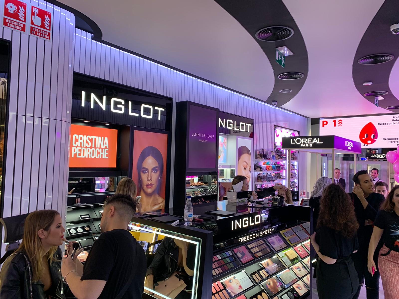 Espacio INGLOT junto a la Puerta del Sol, Madrid.